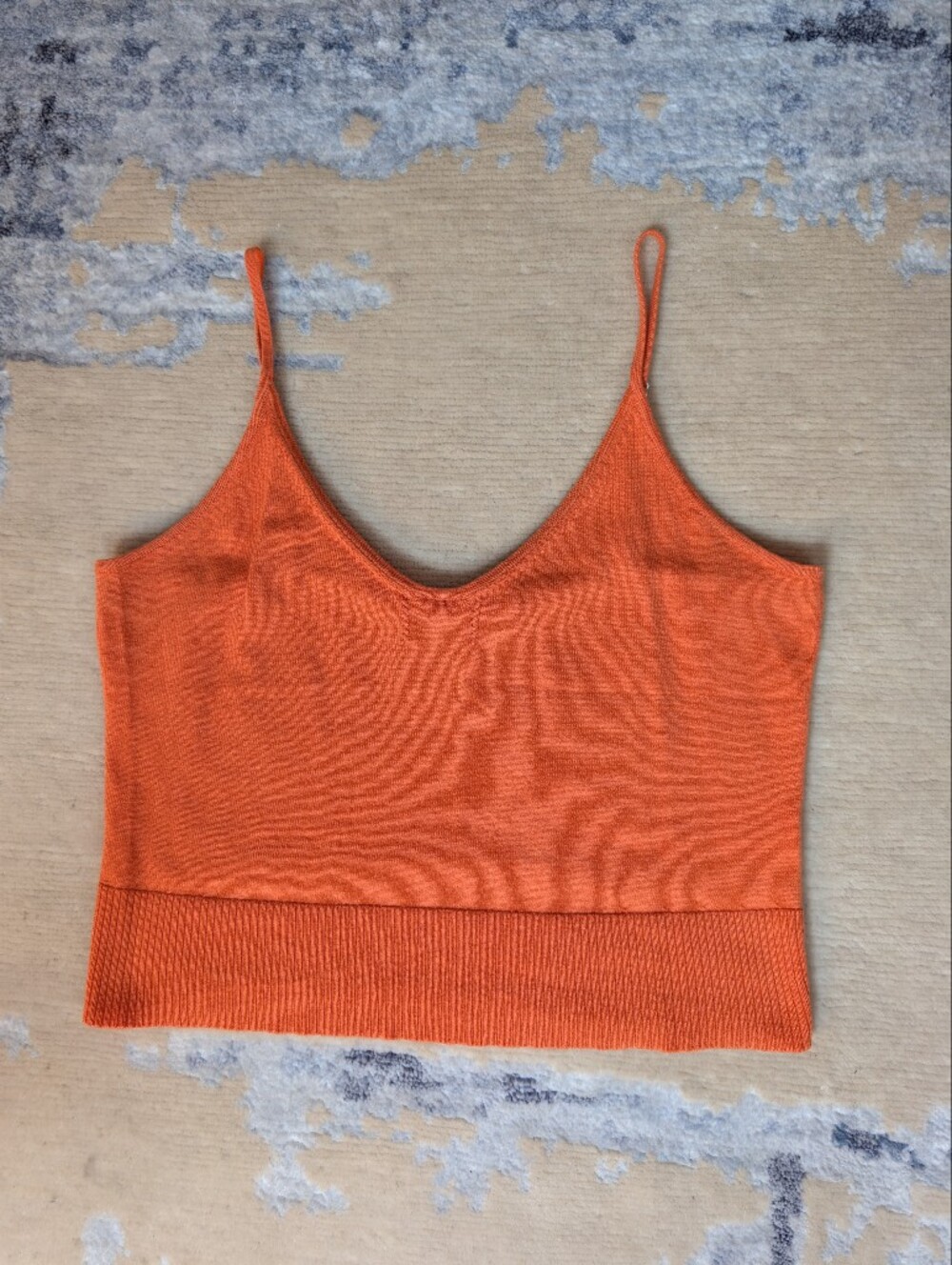 Favorite Daughter Bright Orange Knit Tank